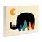 Stupell Industries Elephant Silhouette & Nature Wall Plaque By Andy Westface